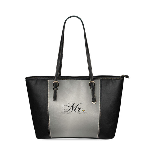 Mr. Gay Design Leather Tote Bag/Large (Model 1640)