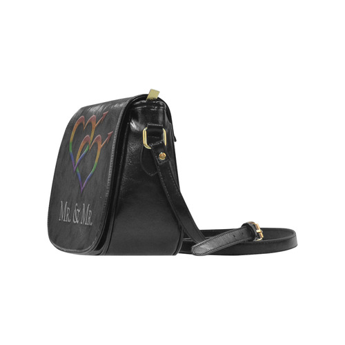 Mr. and Mr. Gay Pride Classic Saddle Bag/Large (Model 1648)