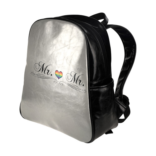 Mr. & Mr. Gay Design Multi-Pockets Backpack (Model 1636)