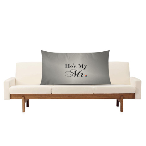 He's My Mr. Rectangle Pillow Case 20"x36"(Twin Sides)