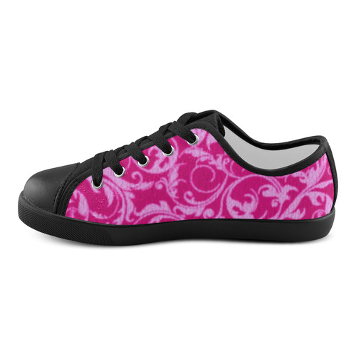 hot pink canvas shoes