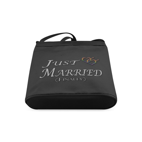 Just Married (Finally) Gay Pride Crossbody Bags (Model 1613)