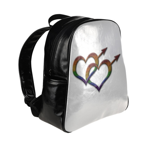 Rainbow Male Gender Symbols Multi-Pockets Backpack (Model 1636)