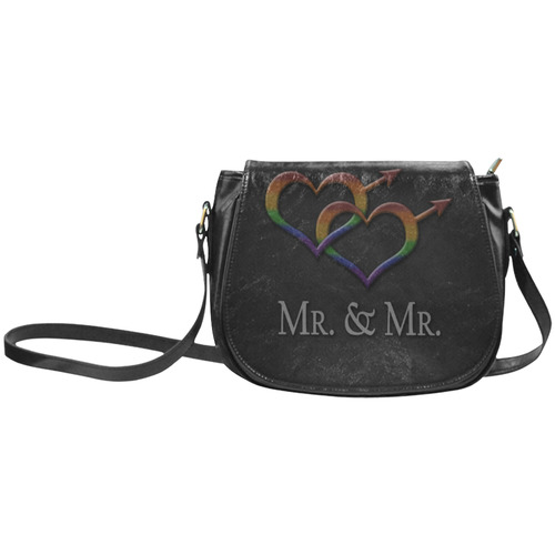 Mr. and Mr. Gay Pride Classic Saddle Bag/Large (Model 1648)
