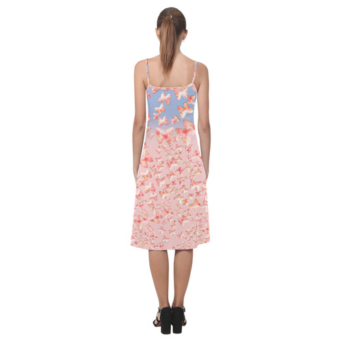 Pink Butterflies Alcestis Slip Dress (Model D05)