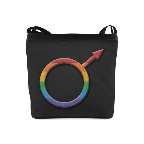 Gay Pride Male Gender Symbol Crossbody Bags (Model 1613)