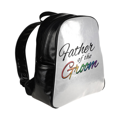 Rainbow "Father of the Groom" Multi-Pockets Backpack (Model 1636)