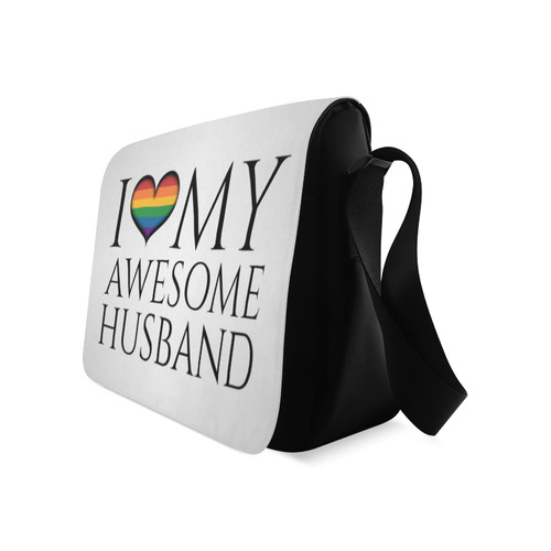 I Heart My Awesome Husband Messenger Bag (Model 1628)