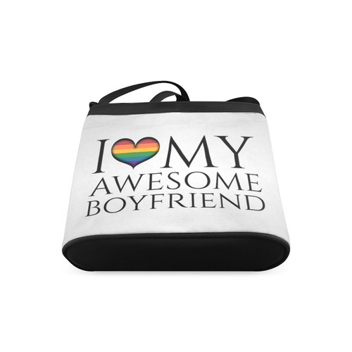 I Heart My Awesome Boyfriend Crossbody Bags (Model 1613)