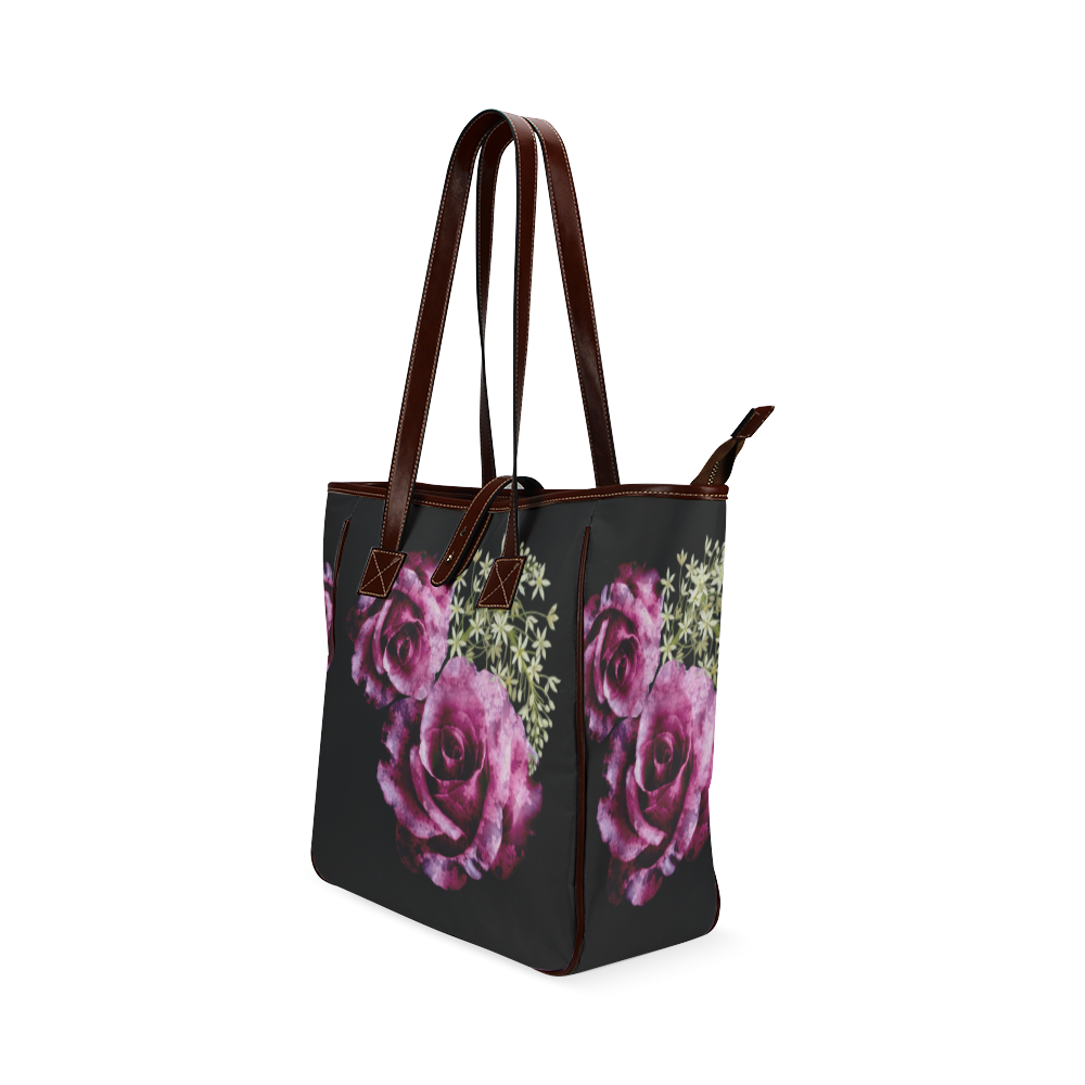 gallery tote with heart floral print