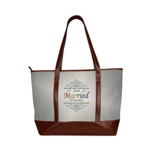 Just Married (Finally) Gay Design Tote Handbag (Model 1642)
