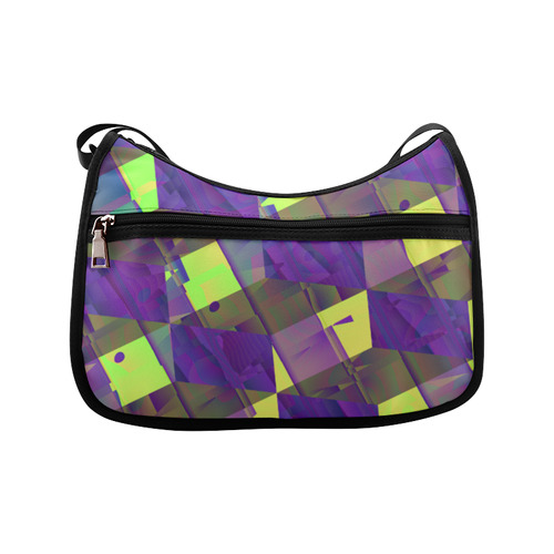 Yellow Blue and Green Colorful Abstract Crossbody Bags (Model 1616)