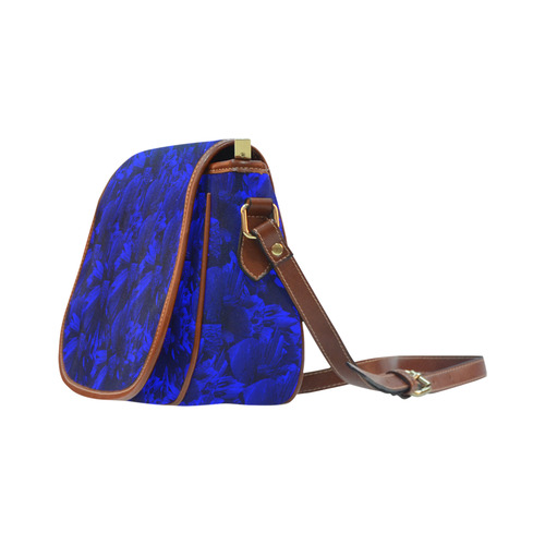 A202 Blue Peaks Abstract Saddle Bag/Large (Model 1649)