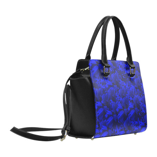 A202 Blue Peaks Abstract Classic Shoulder Handbag (Model 1653)