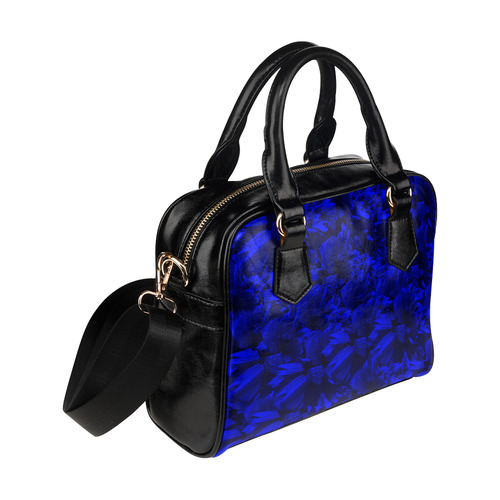 A202 Blue Peaks Abstract Shoulder Handbag (Model 1634)