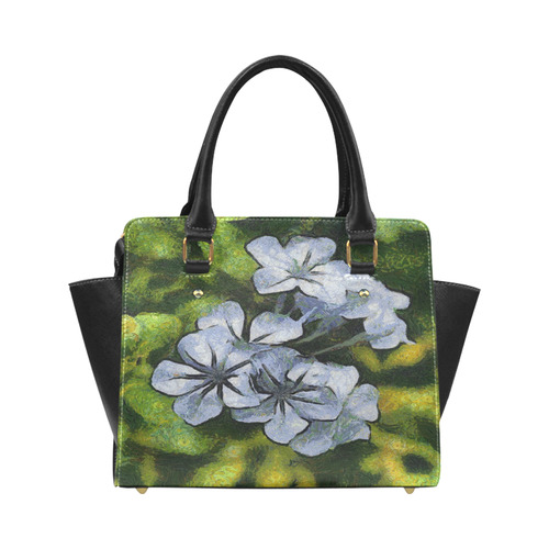 Delicate Plumbago Painted In Van Goch Style Classic Shoulder Handbag (Model 1653)