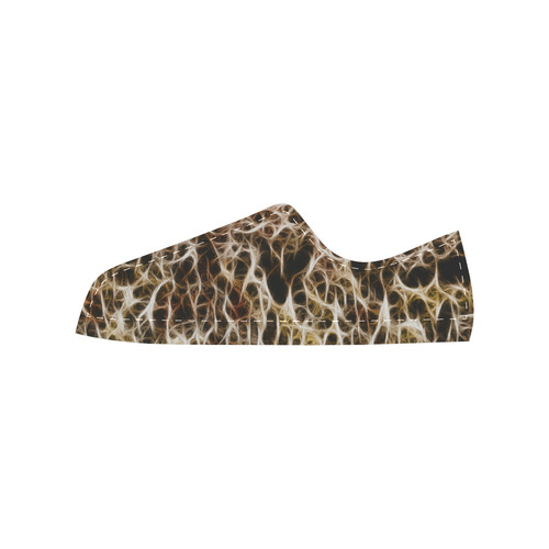 Misty Fur Coral - Jera Nour Men's Classic Canvas Shoes (Model 018)