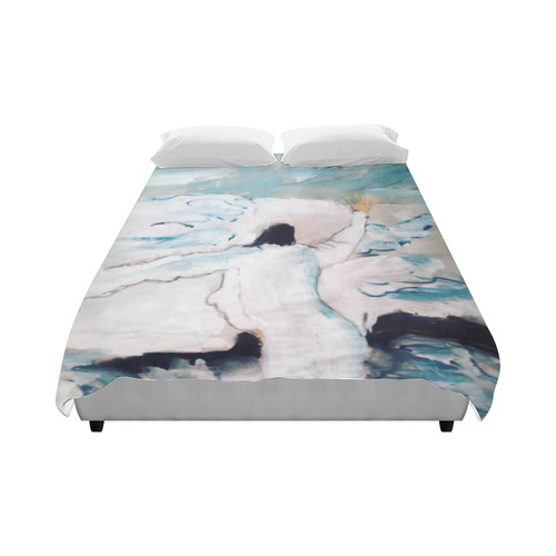 Mightier than the Ocean Duvet Cover 86"x70" ( All-over-print)
