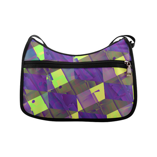 Yellow Blue and Green Colorful Abstract Crossbody Bags (Model 1616)