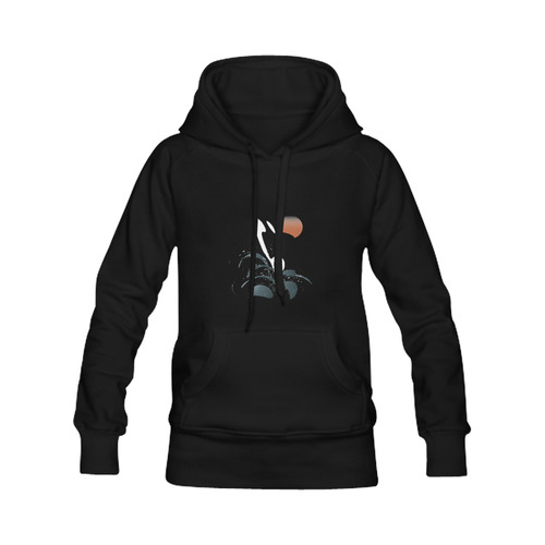 Orca illustration Men's Classic Hoodies (Model H10)