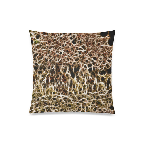 Misty Fur Coral - Jera Nour Custom Zippered Pillow Case 20"x20"(One Side)