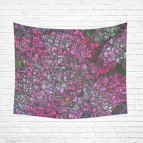 fantasy city maps 1 Cotton Linen Wall Tapestry 60"x 51"