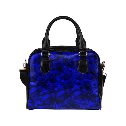 A202 Blue Peaks Abstract Shoulder Handbag (Model 1634)