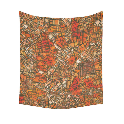 fantasy city maps 3 Cotton Linen Wall Tapestry 51"x 60"