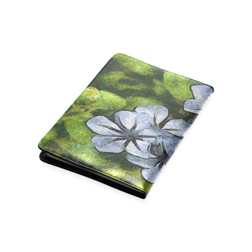 Delicate Plumbago Painted In Van Goch Style Custom NoteBook A5