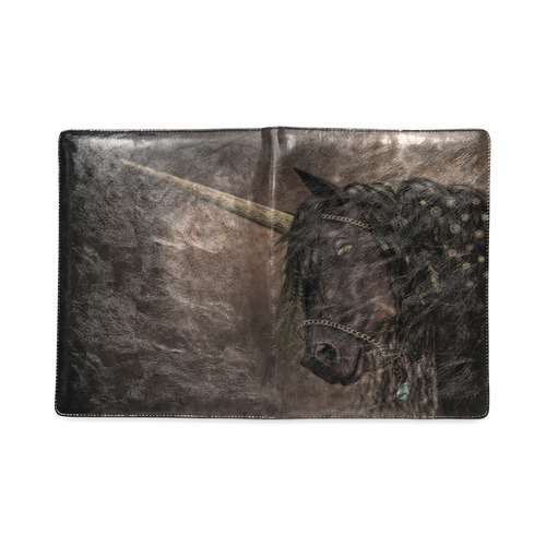 Dreamy Unicorn with brown grunge background Custom NoteBook B5