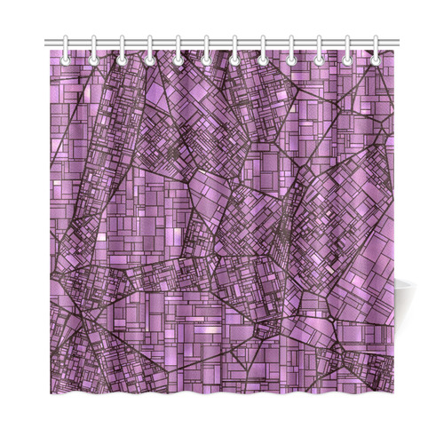 fantasy city maps 4 Shower Curtain 72"x72"