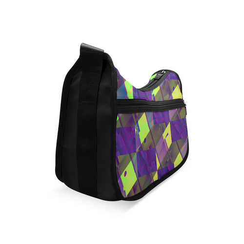 Yellow Blue and Green Colorful Abstract Crossbody Bags (Model 1616)