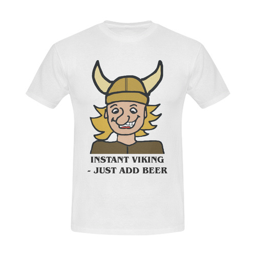 Instant Viking Just Add Beer Men's Slim Fit T-shirt (Model T13)