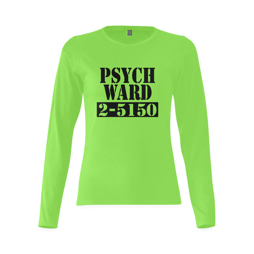 Halloween Costume Psych Ward Sunny Women's T-shirt (long-sleeve) (Model T07)