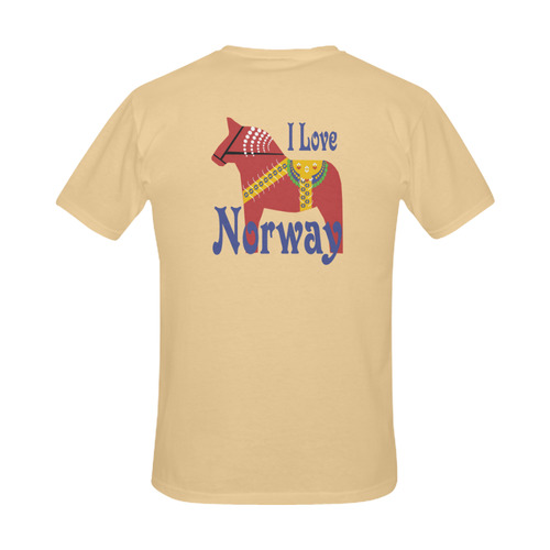 Dalahorse I Love Norway Men's Slim Fit T-shirt (Model T13)