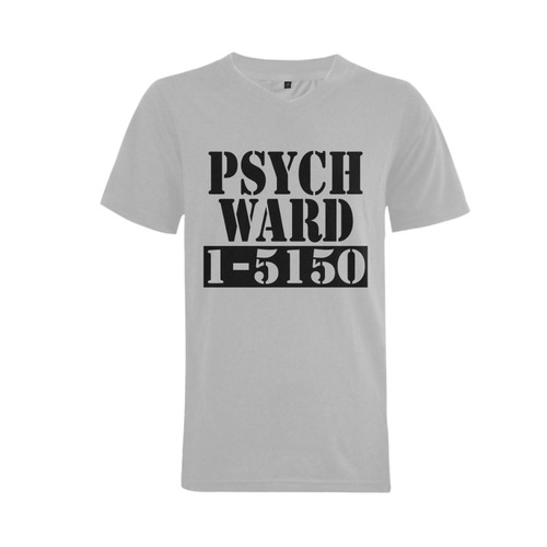 Halloween Psych Ward Costume Men's V-Neck T-shirt  Big Size(USA Size) (Model T10)