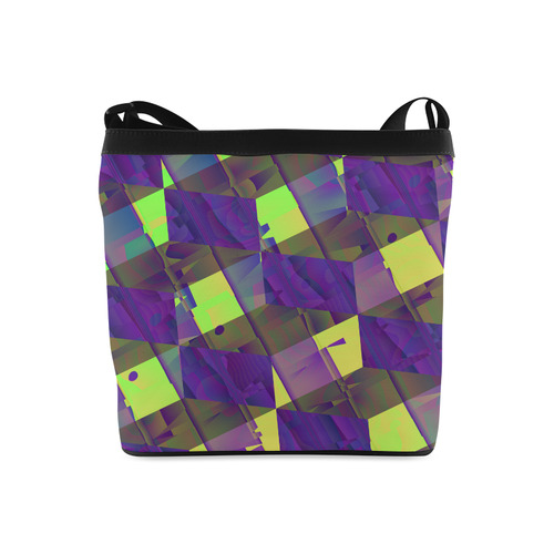 Yellow Blue and Green Colorful Abstract Crossbody Bags (Model 1613)