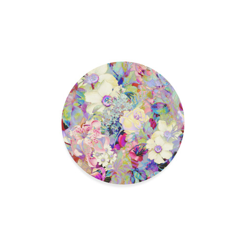 summery floral Round Coaster