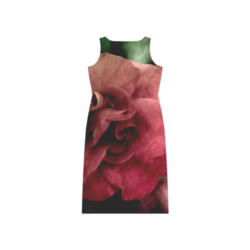 Rose Phaedra Sleeveless Open Fork Long Dress (Model D08)