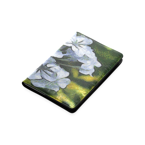 Delicate Plumbago Painted In Van Goch Style Custom NoteBook A5