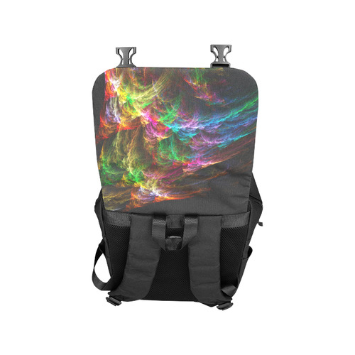 Colorful Abstract Fractal Tornado Casual Shoulders Backpack (Model 1623)