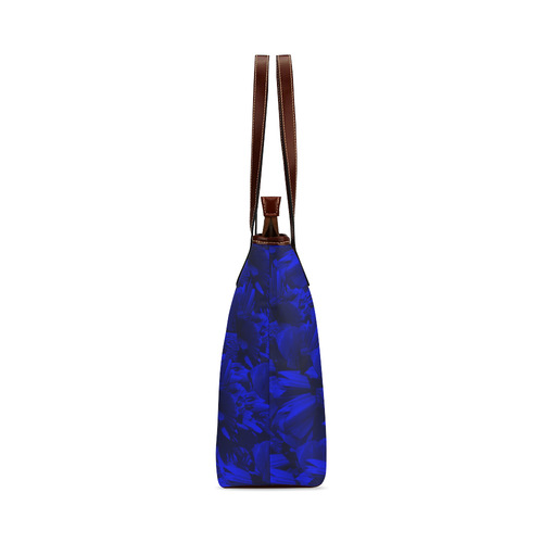 A202 Blue Peaks Abstract Shoulder Tote Bag (Model 1646)