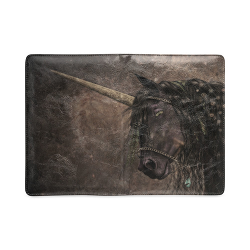 Dreamy Unicorn with brown grunge background Custom NoteBook A5