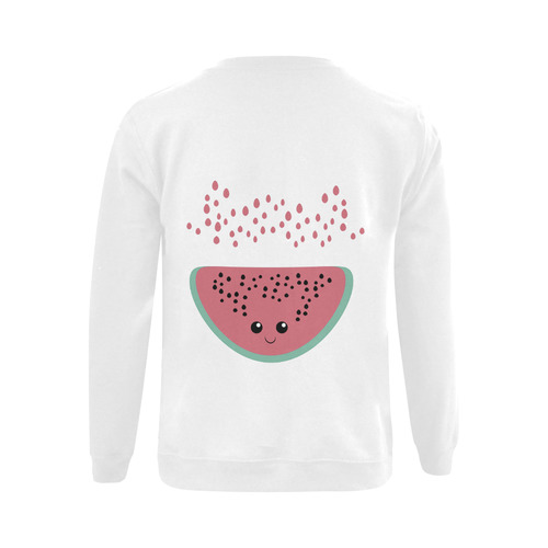 Watermelon kawaii Gildan Crewneck Sweatshirt(NEW) (Model H01)