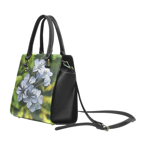 Delicate Plumbago Painted In Van Goch Style Classic Shoulder Handbag (Model 1653)