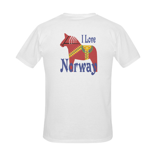 Dalahorse I Love Norway Men's Slim Fit T-shirt (Model T13)