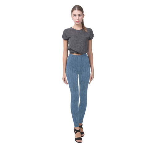 Denim-Look - Jeans Cassandra Women's Leggings (Model L01)