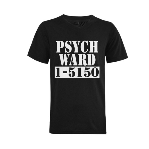 Halloween Costume Psych Ward Men's V-Neck T-shirt  Big Size(USA Size) (Model T10)