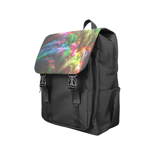Colorful Abstract Fractal Tornado Casual Shoulders Backpack (Model 1623)