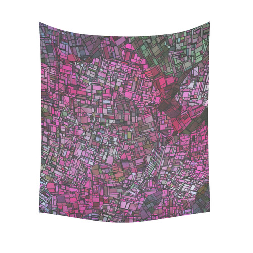 fantasy city maps 1 Cotton Linen Wall Tapestry 51"x 60"